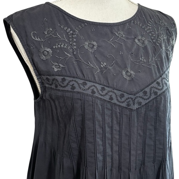 LAZYBONES  - MEDIUM - 100% ORGANIC COTTON - GRAY/BLUE COLOR - A-LINE STYLE B14 - Picture 5 of 11